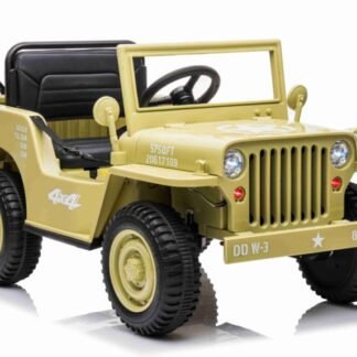 JEEP MILITAR LITTLE ARENA 12V, 1 PLAZA, RUEDAS EVA, 4 MOTORES, MANDO RC -  INDA228-LEG6950846